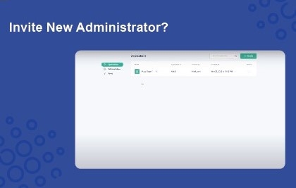 Inviting New Adminstrator — Product Demo Video