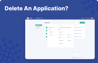 Deleting An Application – Product Demo Video